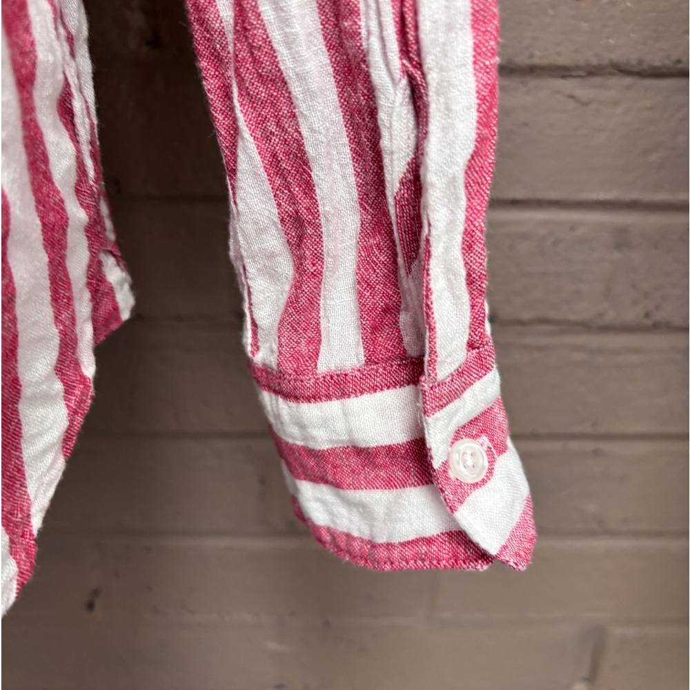 Rails Red & White Stripe Charli Shirt M - image 8